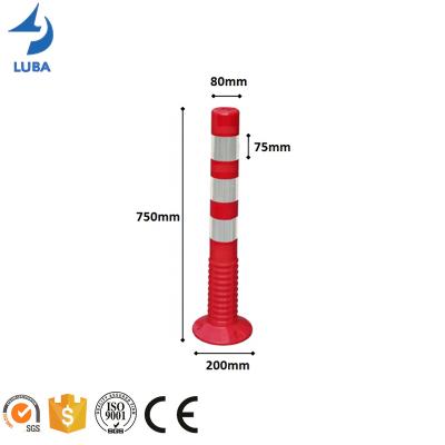 China H100cm Flexible Anti-theft TPU Post Road Bollard Drafter Warning Post for sale