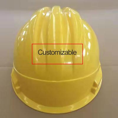 China Construction Safety Custom Face Masks Long Life Hard Hat Hat Safety With Visor Vent Holes for sale