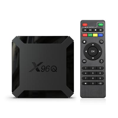 China 2022 X96Q Smart TV Box Android Allwinner H313 4K HD Media Player Quad-core H.265 2.4Ghz Wifi 1080P Android TV Set Top Box 10.0 for sale