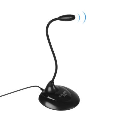 China 3.5mm Desktop Jack Stand Gooseneck Mic Multimedia Microphone For Computer Flexible Desktop for sale