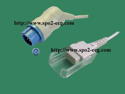 China Bruker (Odam) all_Round 12pin>>DB9F spo2 sensor extension cable for sale