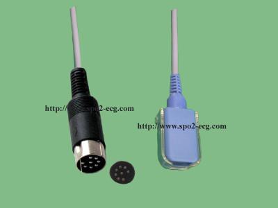 China Datascope:Accutorr 3/4 SAT_DIN8P>>DB9F spo2 sensor extension cable for sale