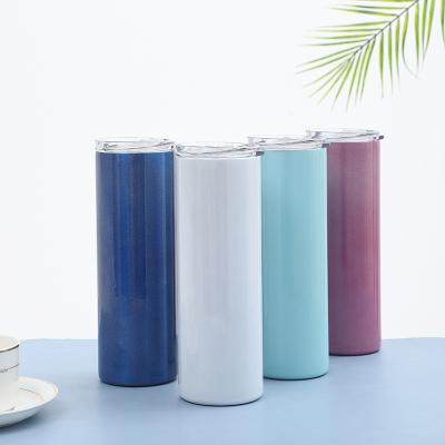 China 304 viable custom wholesale acrylic mattes 20 oz stainless steel skinnies tumbler straight sublimation skinnies tumblers for sale