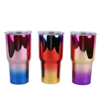 China 20oz 30oz Sublimation Stainless Steel Viable Custom Vacuum Insulated Beer Tumbler Car Cups Outdoor Travel Tumbler for sale