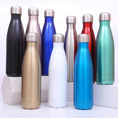 China Sustainable OEM 17OZ Classic Custom Free Double Wall Stainless Steel Vacuum Insulated Cola Bottle for sale