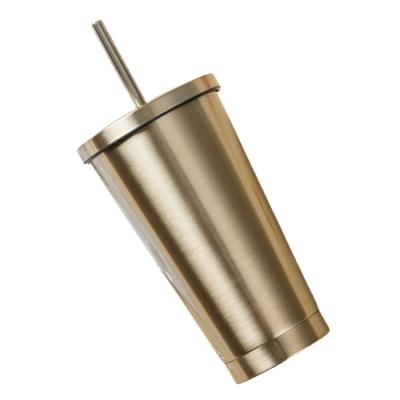 China New Durable Custom Wholesale Double Walled Stainless Steel Car Travel Straight Water Cup for sale