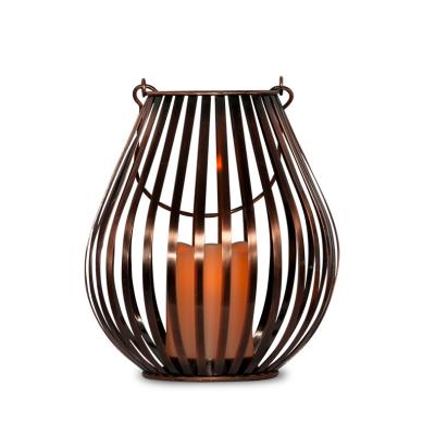 China Home decoration A generation of pure handmade wind lamps, modern Nordic minimalist ornaments, retro distressed candle holders for sale