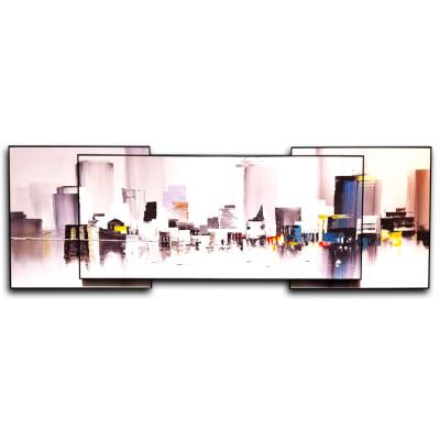 China New Classic/Postmodern Wall City Painting Artist Wood Carving Modern Landscape Decorations Living Room Decor Paintings Canvas Prints for sale