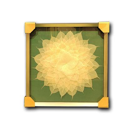 China New Handmade Wall Flower 3D Metal Decor Crystal Porcelain Painting Classic/Postmodern Abstract Home Custom Picture for sale