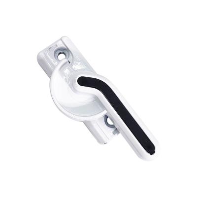 China Modern Aluminum Crescent Lock Sliding Lock Accessories Window Handle Lock White for sale