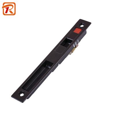 China Modern Auto Zinc Alloy18mm Width Oxidation Lock Hook Sliding Black Window Bar Lock for sale