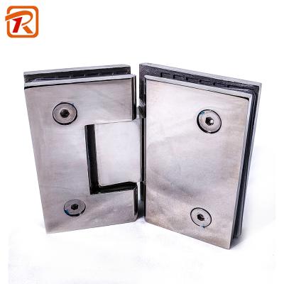 China Easy Installation Glass Shower Door Flange 135 Degree Stainless Steel Shower Hinge for sale