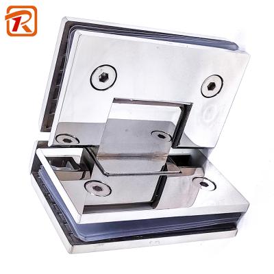 China Finish Easy Bathroom Light Fine Installation Glass Door Hinge To Pivot Glass Circular Corner Corner Flange Shower Glass Hinge for sale