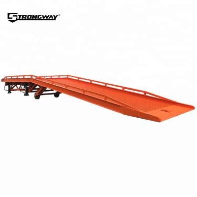 China Widely Used Mobile Hydraulic Container Loading Loading And Unloading Ramp For 20 Tons for sale