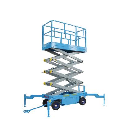 China Industrial Sized Shear Fork Work Scissor Lift 6m Shear Fork Mobile Hydraulic Work Platform Mobile for sale