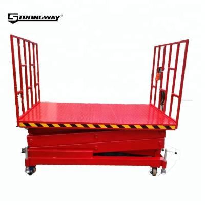 China Widely Used Hydraulic Scissor Cargo Lift For Lifting Goods 2150*900mm for sale