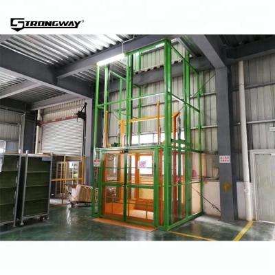 China High Quality Warehouse Elevator Rail Guide Hydraulic Cargo Lift with 3000KG CE Certification for sale