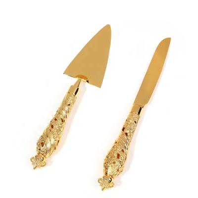 China Viable manufacturers directly supply western knife shovel set cake pizza cutting knife shovel handle combination exquisite tableware for sale