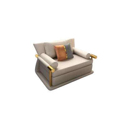 China Customized leather single sofa can be new Chinese style designer furniture double armrest customized sofa for sale