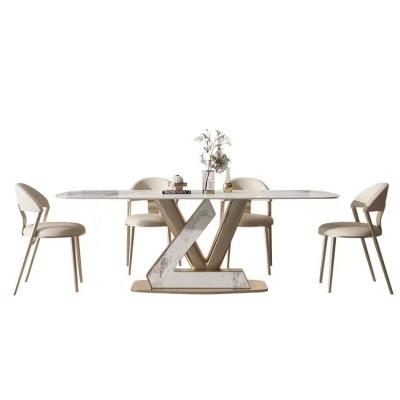 China 2023 New Customized Hotel Dining Table 1.4m/1.6m/1.8m Apartment With Table Chairs for sale