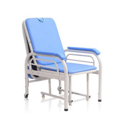 China Best Selling Modern Hospital Attendant Chair Extended Foldable Patient Family Accompany Chair Hospital Escort Chair for sale