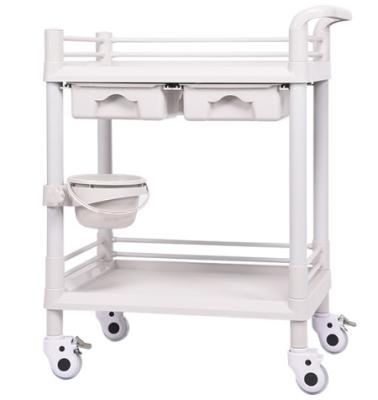 China Modern Cheap Nursing Home Hospital Care With Wheels Portable Beauty Salon Tools ABS Trolley for sale