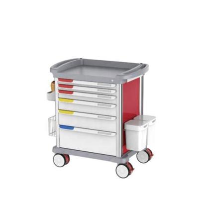 China New OSEN-HT20 Hospital Furniture Hospital Trolley Stainless Steel Trolley Convenient Medicine Trolley for sale