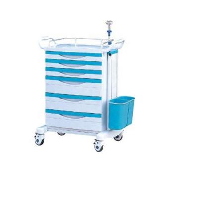 China New Durable ABS Hospital Emergency Trolley Convenient CE Certificate Medical OSENHT75 for sale