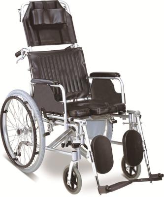 China Lightweight OSEN-RS68 Wheelchair Made in China Aluminum Folding Manual Toilet Wheelchair Commode Chair for sale