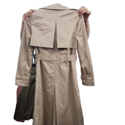 China Polyester / Cotton Used Clothes Brand women's trench coats Coat Korea Second Hand Clothes for sale