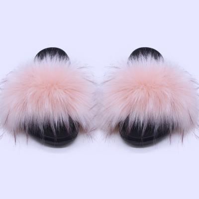 China Top Shoes Logo Slippers Soft Indoor Rabbit Fur Popular Fashion Trend Faux Coin Slippers Slippers for sale