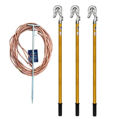 China 3 phase line and 4 phase line HV portable short circurit earthing kit for overhead line for sale