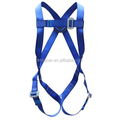 China Full Back Fall Protection Equipment Body Safety Harness Support Belt 100% Polyester Safety Belt for sale