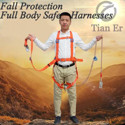 China 100% Polyester Full Body Fall Protection Safety Harness for sale