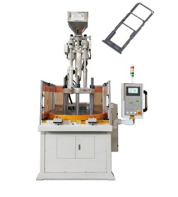 中国 55 Ton  SIM Card Tray Holder Slot Making Machine Vertical Molding Machine 販売のため