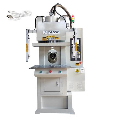 China 55 Ton C Type Vertical Injection Molding Machine For Making USB Date Cable for sale