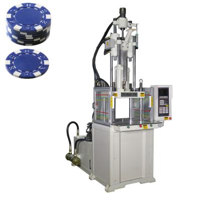 China 55 Ton Standard Poker Chips Making Machine Vertical Injection Molding Machine for sale