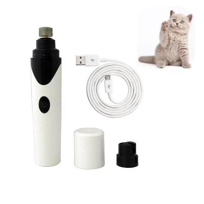 China Painless Trimmer Cat Dog Paws Nail Cutter Grooming Scissors Dog Nail Clippers USB Pet Viable Electric Nail Grinder for sale