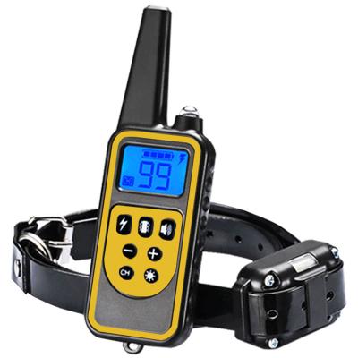 China Durable Waterproof Rechargeable 600 Yards Distance Dog Electric Shock Training Collar Remote for sale