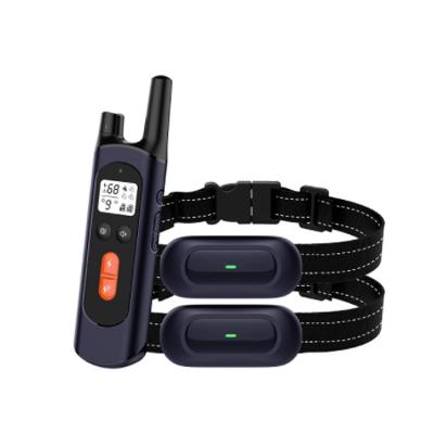 China Dog Training Dog Training Collar with Rechargeable Walkie Talkie Dog Shock Vibration Beep IPX7 Waterproof Training Collars for Big Small Do for sale