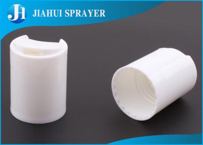 China White Smooth Standard Plastic Flip Top Caps , Shampoo Bottle Cap 24-415 PP Material for sale