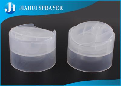 China Double Deck Flip Top Plastic Caps Cosmetic Bottle Caps 24-410 Transparent Color for sale