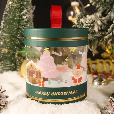 China Recyclable Exquisite Cylindrical Apple Box Gift Wrapping Paper Box Candy Paper Box for sale