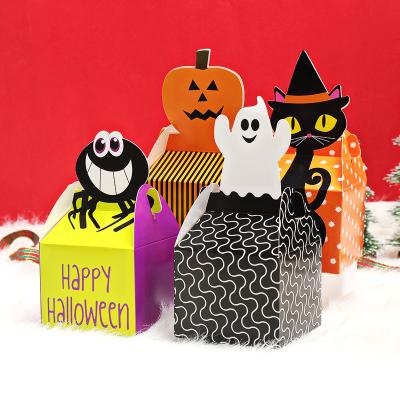 China 2021 New Design Recyclable Halloween Candy Cookies Foldable Gift Boxes For Packaging for sale