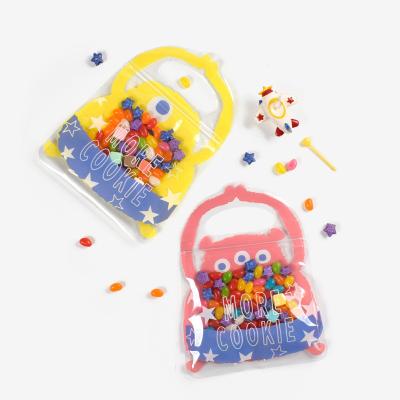 China Wholesale Cute Creative Plastic Monster BIODEGRADABLE Candy Bag PET Biscuit Cookie Cartoon Printing Ziplock Bag for sale