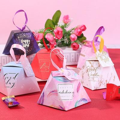 China 2021 Recyclable Small Candy Box Wedding Decoration Gift Polygon Hot Selling Paper Gift Box for sale