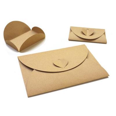 China 10 Sheets/Set Love Envelope Three-Dimensional Wrapping Paper Greeting Card for sale