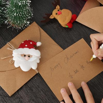 China Hot Selling Europe Kraft Paper Envelope Christmas Card Tied Envelope for sale