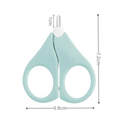 China Newborn Baby Toe Nail Cutter Toenail Scissor Scissors Wholesale Price Baby Nail Care Tool Right Handed Safety With Round Tip for sale