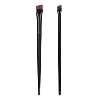 China Angular Blush 2pcs Eyebrow Bursh Set Eyeliner Eyeliner Brush Set Professional Makeup Brush With Wooden Handlde for sale